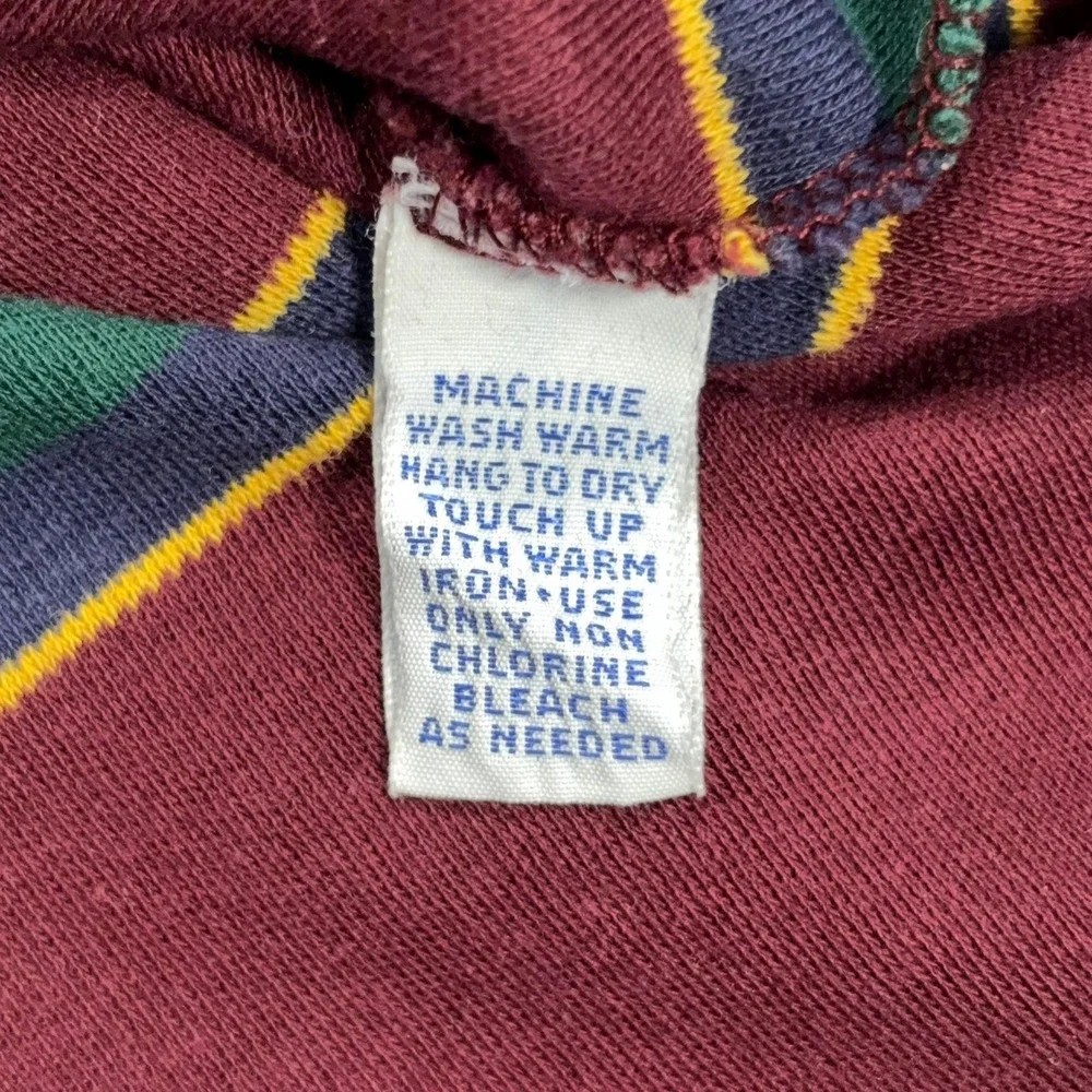 Vintage Polo Ralph Lauren Polo Shirt Mens XXL Red Striped Short Sleeve USA 90s
